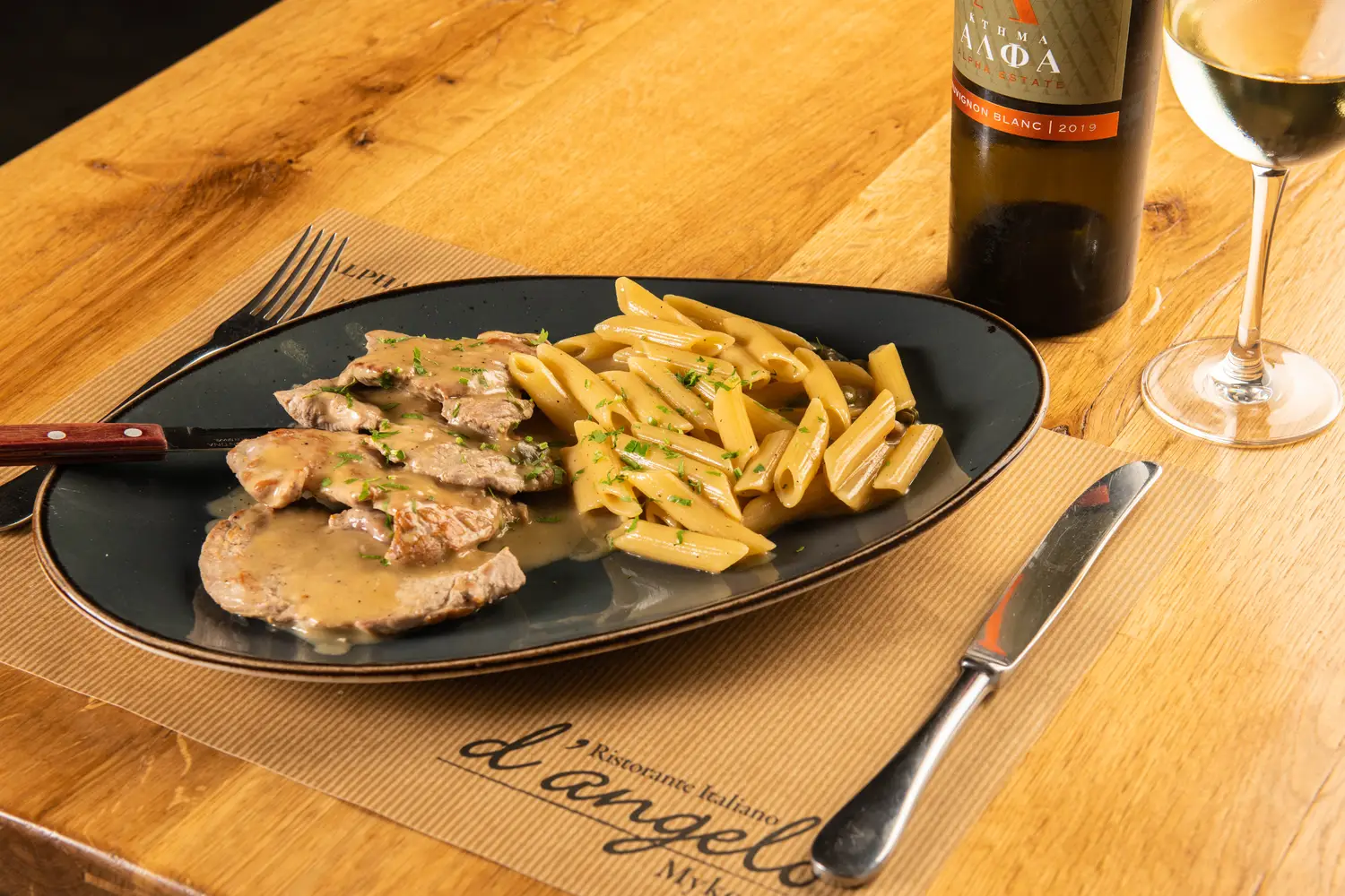 Penne con Pollo